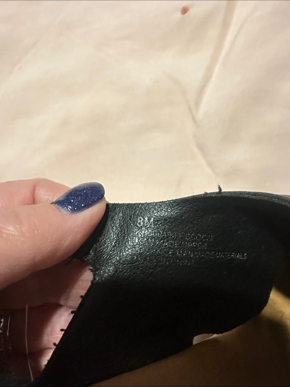 Kork-Ease Black Leather Woven Slingback Heels